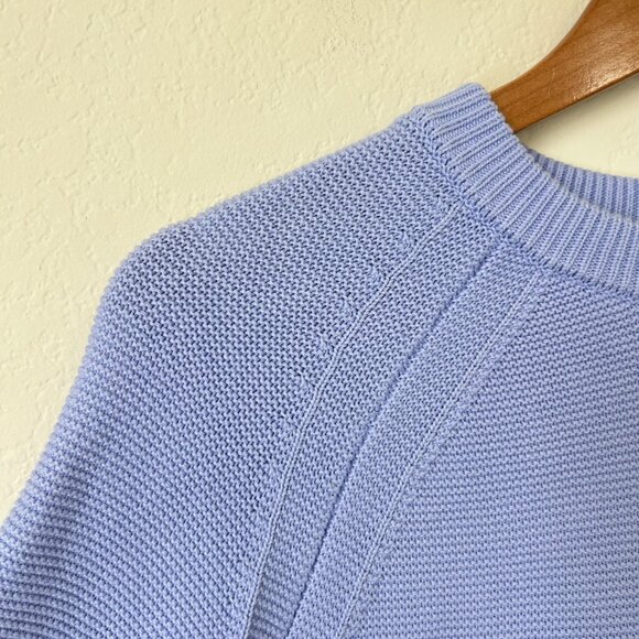 French Connection Sweater Womens XS Perwinkle Blue Short Sleeve Knit Cotton - Picture 4 of 7
